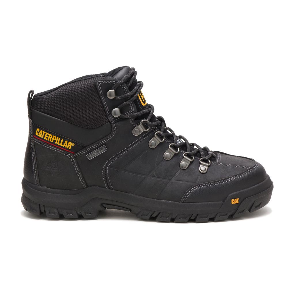 Caterpillar Threshold Waterproof Steel Toe Munkabakancs Férfi Fekete | 5103-GNEXV