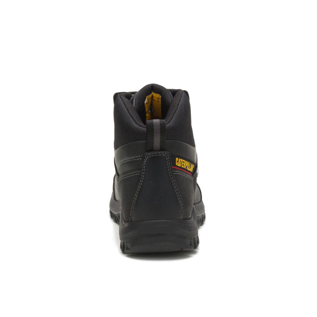 Caterpillar Threshold Waterproof Steel Toe Vízálló Bakancs Férfi Fekete | 5306-USXMB