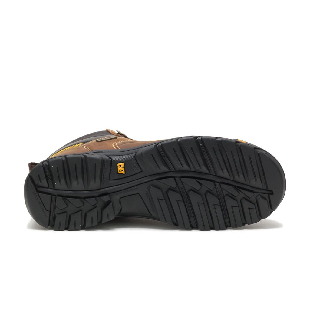 Caterpillar Threshold Waterproof Steel Toe Csa Munkabakancs Férfi Barna | 6832-HULDF