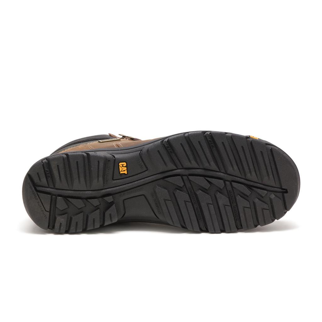 Caterpillar Threshold Waterproof Steel Toe Munkabakancs Férfi Barna | 7920-WGZEM