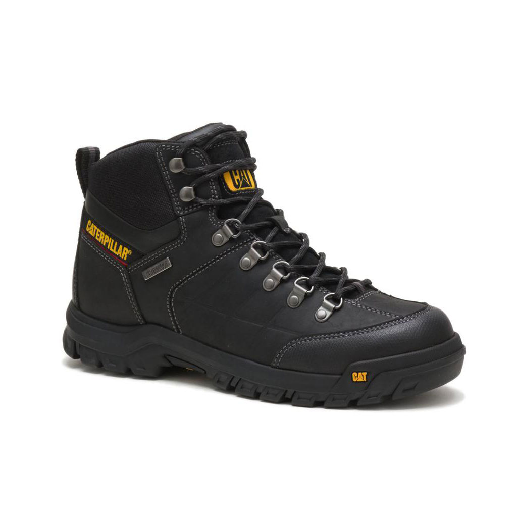 Caterpillar Threshold Waterproof Vízálló Bakancs Férfi Fekete | 6432-ZWIBF