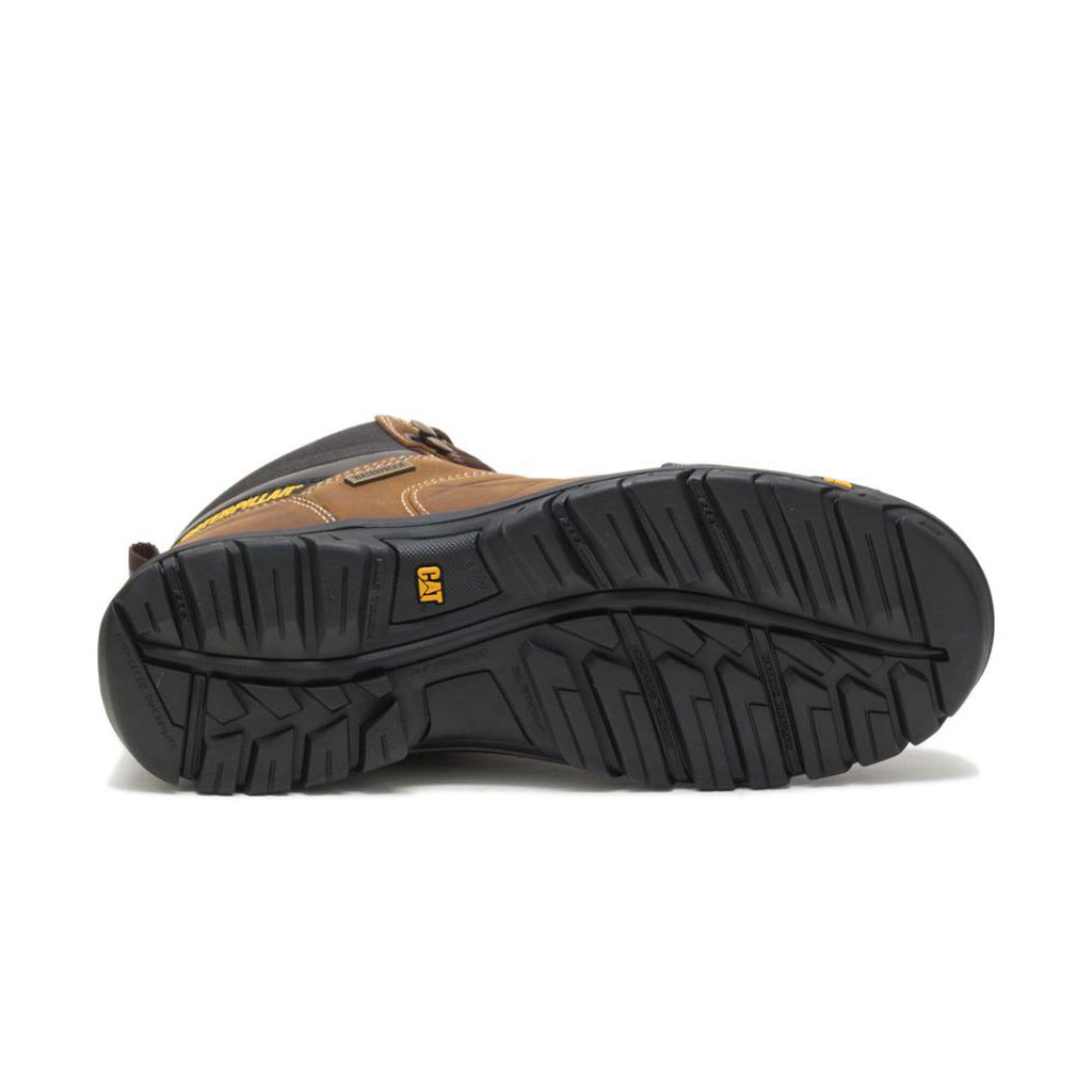 Caterpillar Threshold Waterproof Vízálló Bakancs Férfi Barna | 9207-UQKRZ