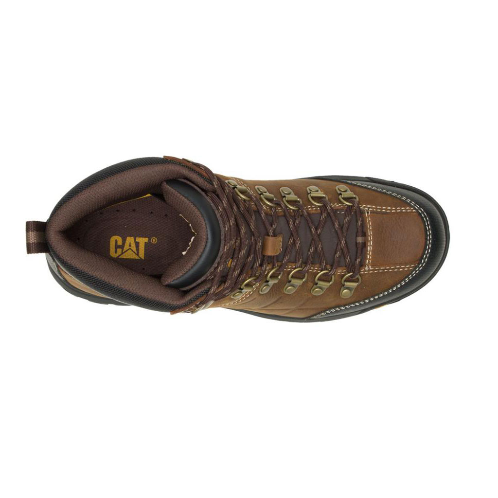 Caterpillar Threshold Waterproof Vízálló Bakancs Férfi Barna | 9207-UQKRZ