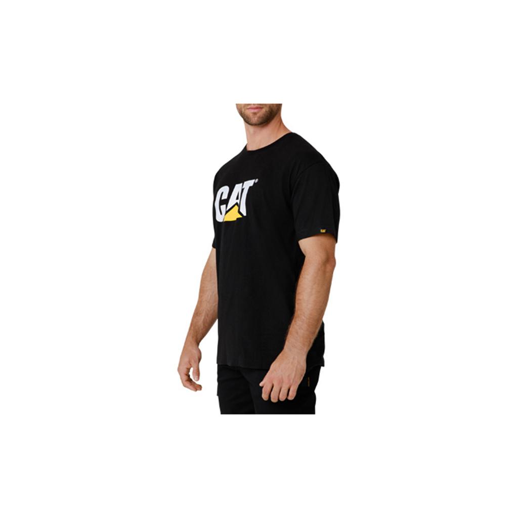 Caterpillar Tm Logo T-Shirts Férfi Fekete | 7509-QNZGF