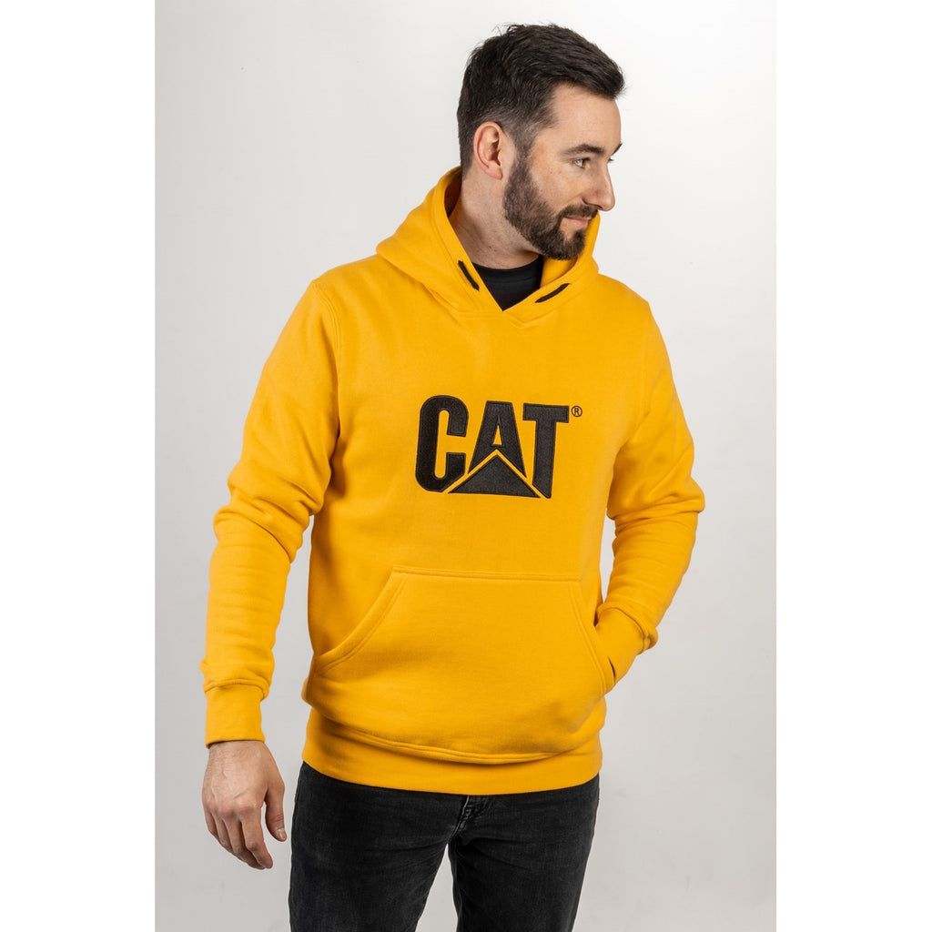 Caterpillar Trademark Csuklyás/Black Pulóverek Férfi Sárga Fekete | 9728-EISXM