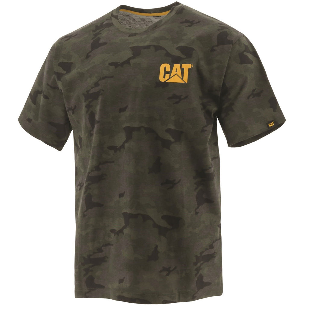 Caterpillar Trademark Póló Férfi Camo | 0982-IYNOR