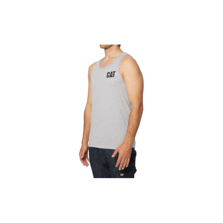 Caterpillar Trademark Singlet Férfi Szürke | 6903-TRUAH