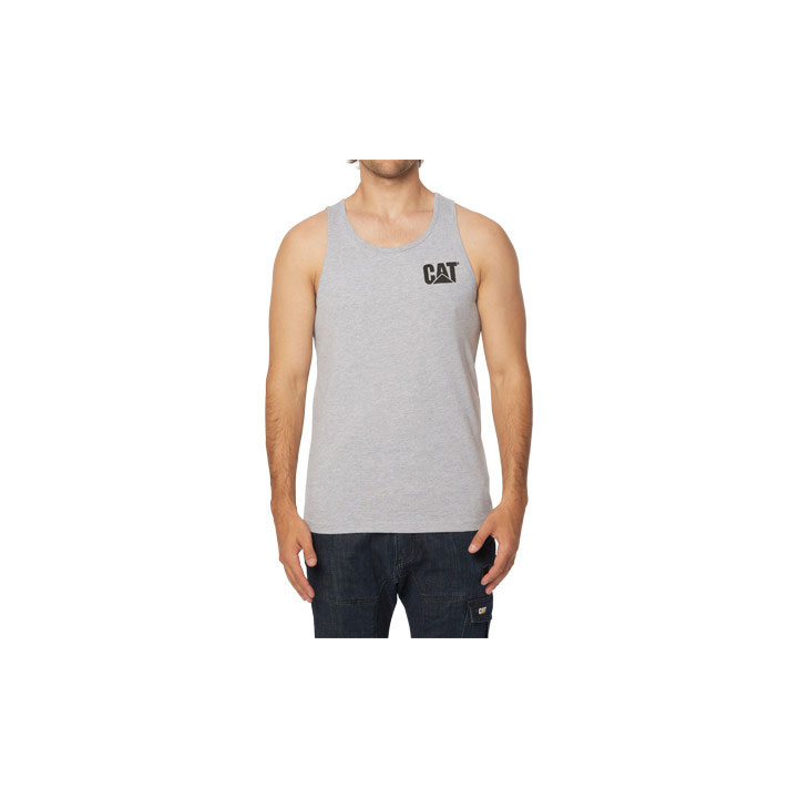 Caterpillar Trademark Singlet Férfi Szürke | 6903-TRUAH