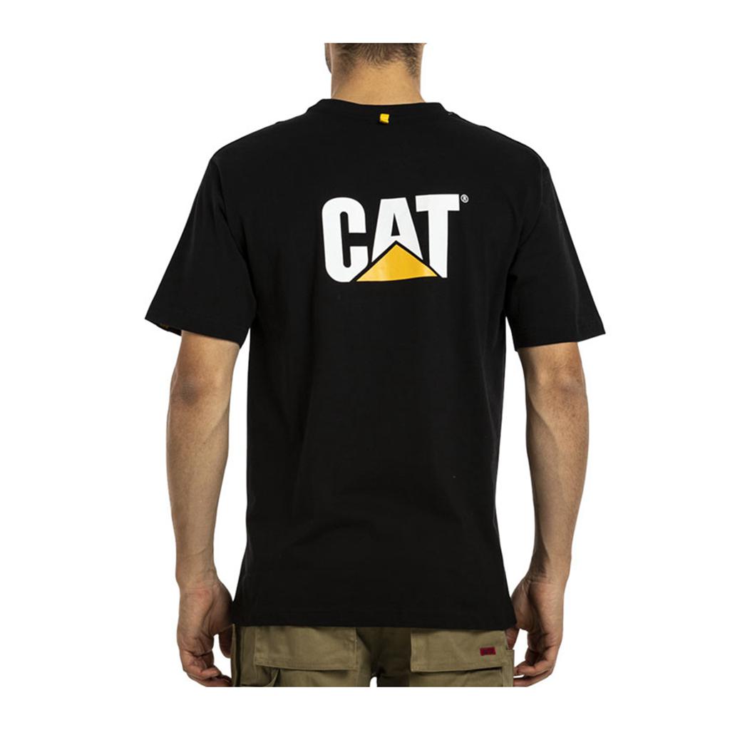 Caterpillar Trademark T-Shirts Férfi Fekete | 0792-PAMYJ