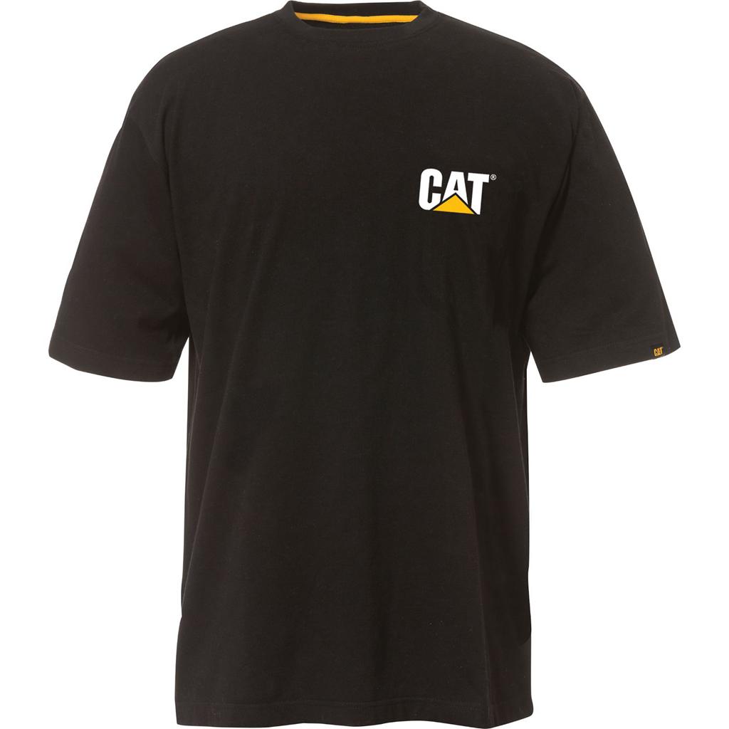 Caterpillar Trademark T-Shirts Férfi Fekete | 4835-GDJFN