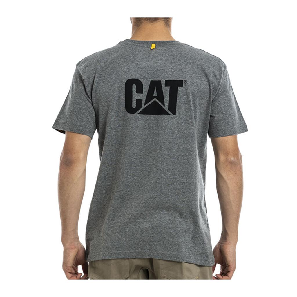 Caterpillar Trademark T-Shirts Férfi Szürke | 7295-RMUDI