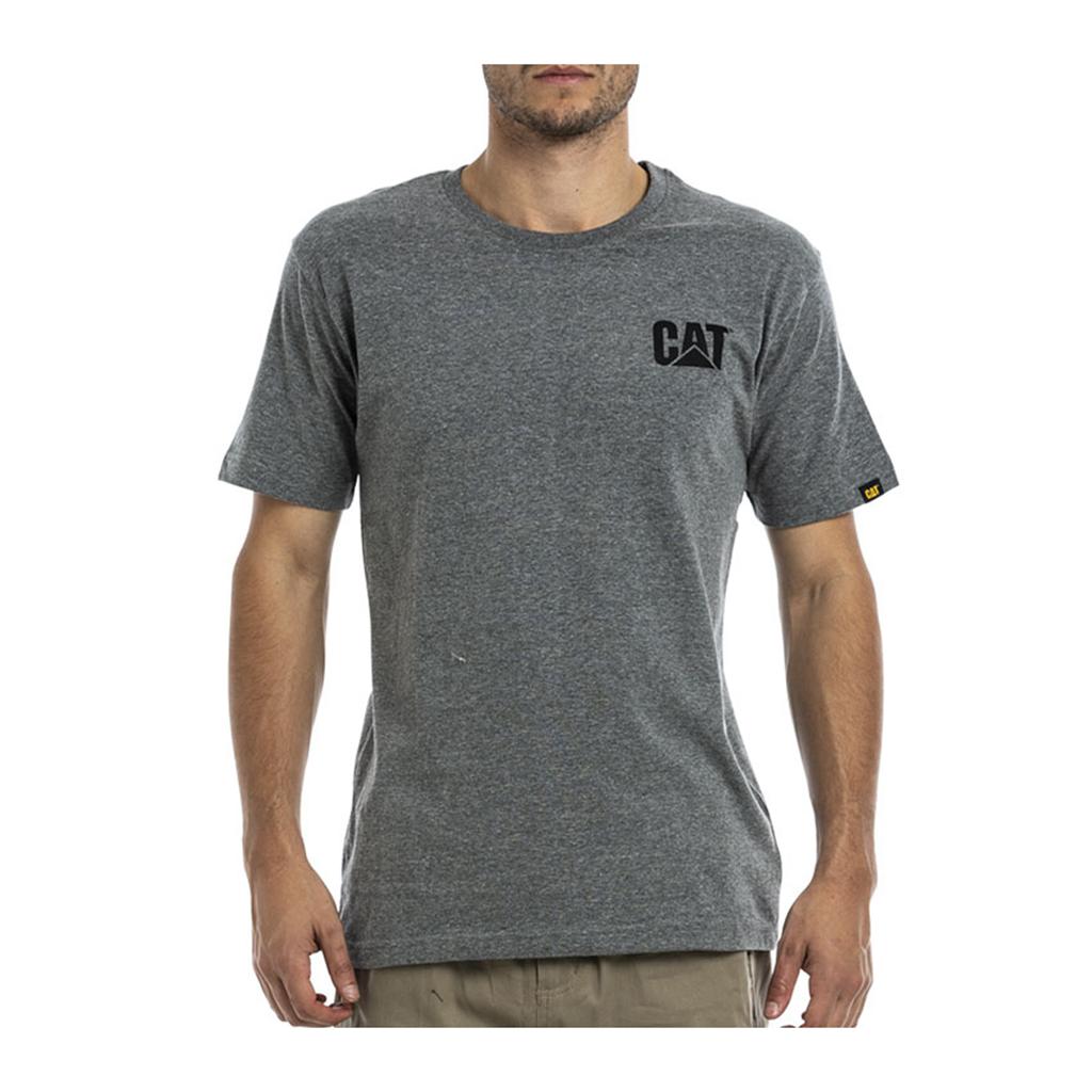 Caterpillar Trademark T-Shirts Férfi Szürke | 7295-RMUDI