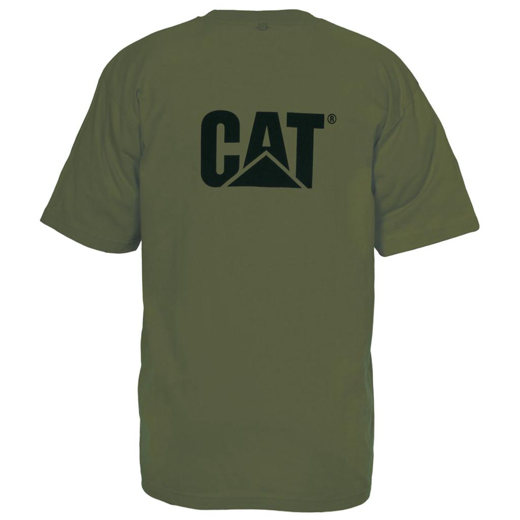 Caterpillar Trademark T-Shirts Férfi Zöld | 6205-HXELD