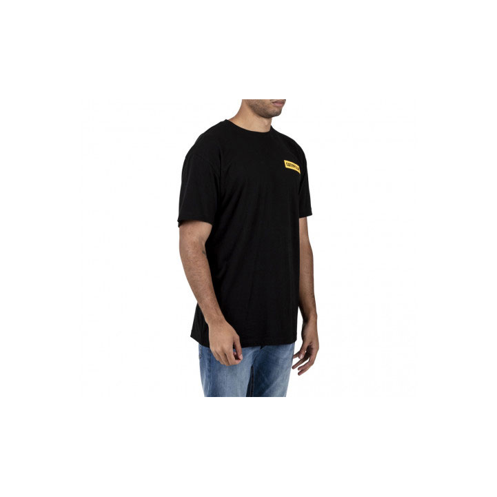 Caterpillar Triton Block Rövid Sleeve Póló Férfi Fekete | 8319-HMGRI