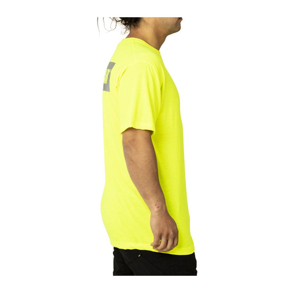 Caterpillar Triton Block S/S T-Shirts Férfi Sárga | 2689-MXOPC