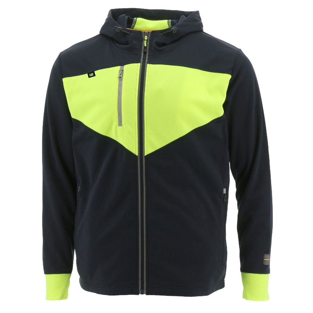 Caterpillar Triton Full Zip Hoodie Pulóverek Férfi Sötétkék | 7293-QHESA