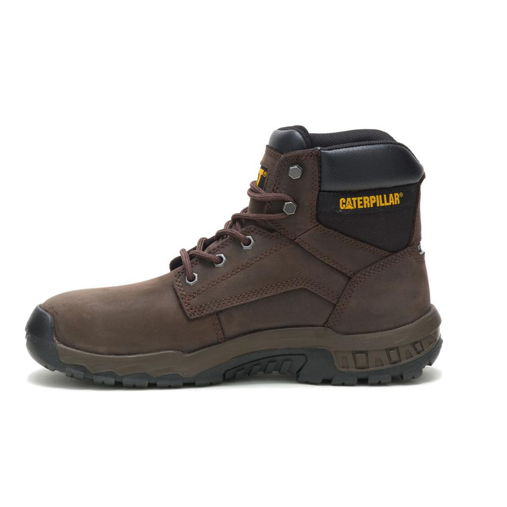 Caterpillar Upholder Waterproof Steel Toe Munkabakancs Férfi Sötétcsokoládé | 0769-RXMFU