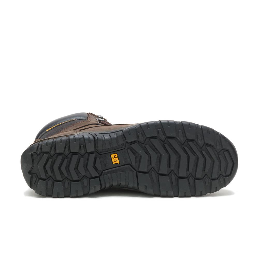 Caterpillar Upholder Waterproof Steel Toe Acél Orrú Csizma Férfi Sötétcsokoládé | 6740-JTHSR