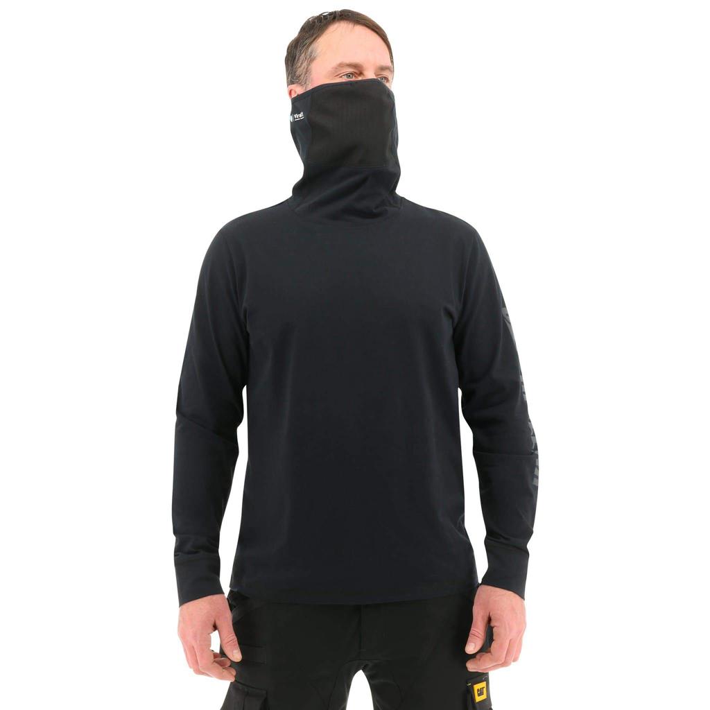 Caterpillar Viral Off L/S Gaiter T-Shirts Férfi Fekete | 4125-XHULO