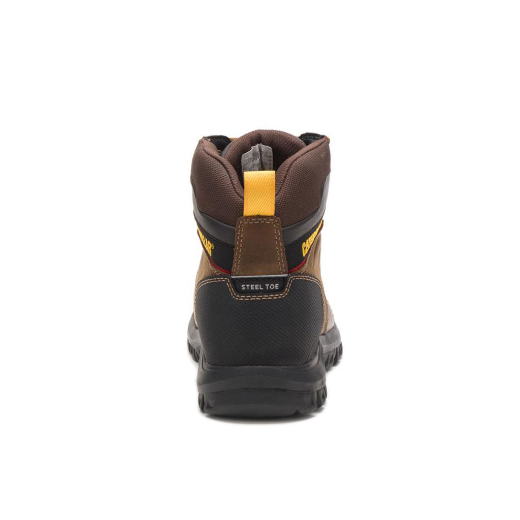 Caterpillar Wellspring Metatarsal Guard Steel Toe Vízálló Bakancs Férfi Barna | 3710-MXFTJ