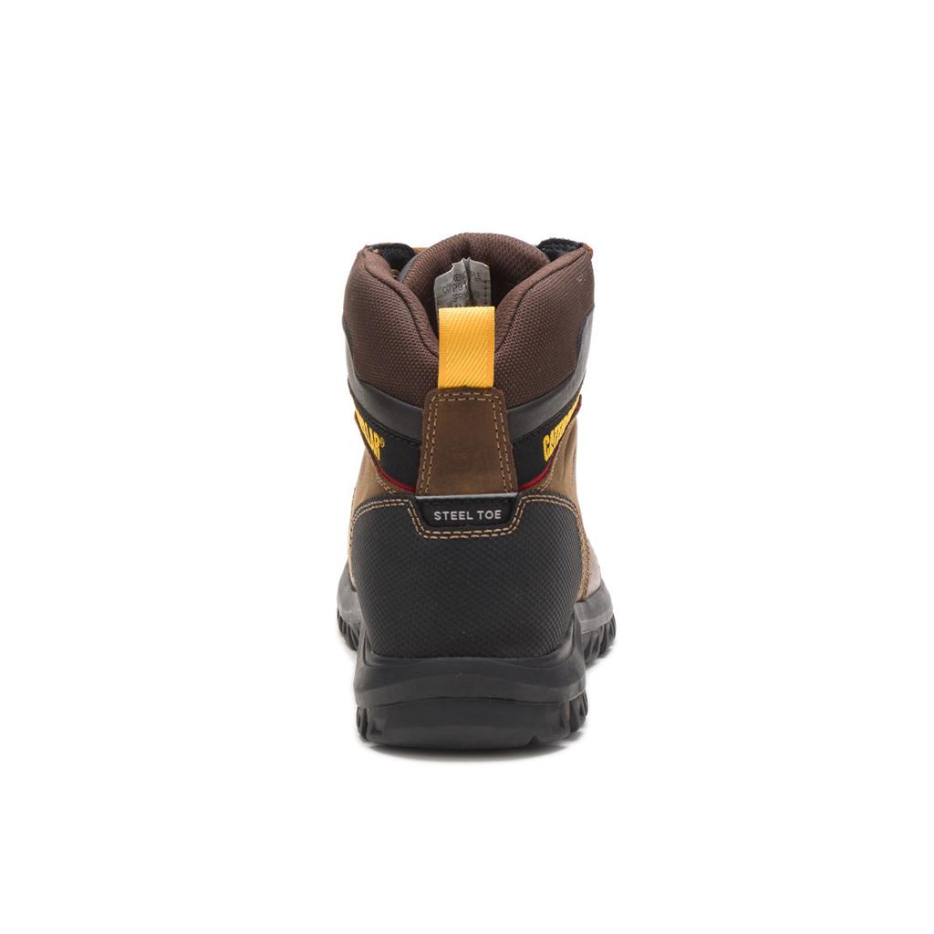 Caterpillar Wellspring Waterproof Metatarsal Guard Steel Toe Munkabakancs Férfi Barna | 0281-FWRYQ