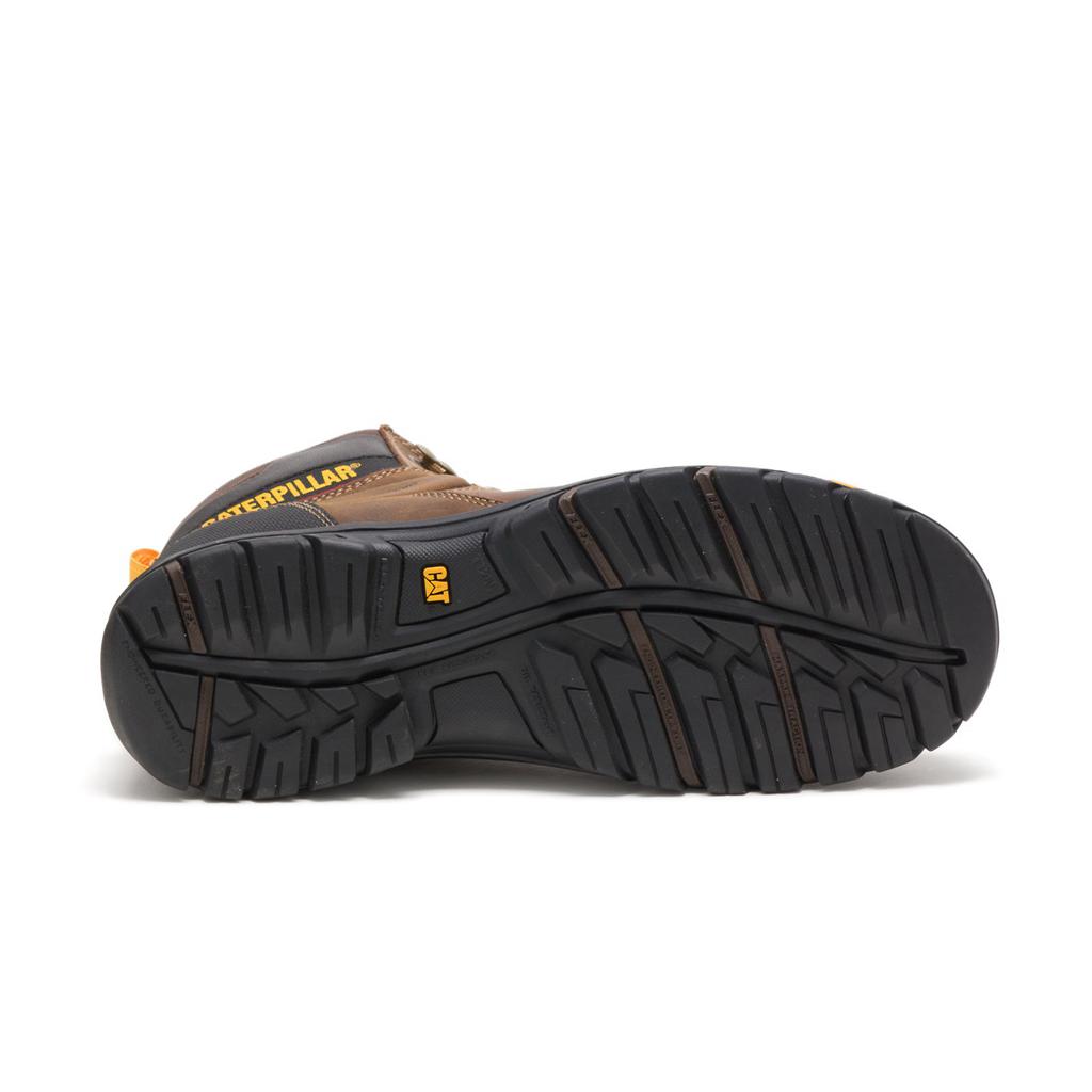 Caterpillar Wellspring Waterproof Metatarsal Guard Steel Toe Munkabakancs Férfi Barna | 0281-FWRYQ