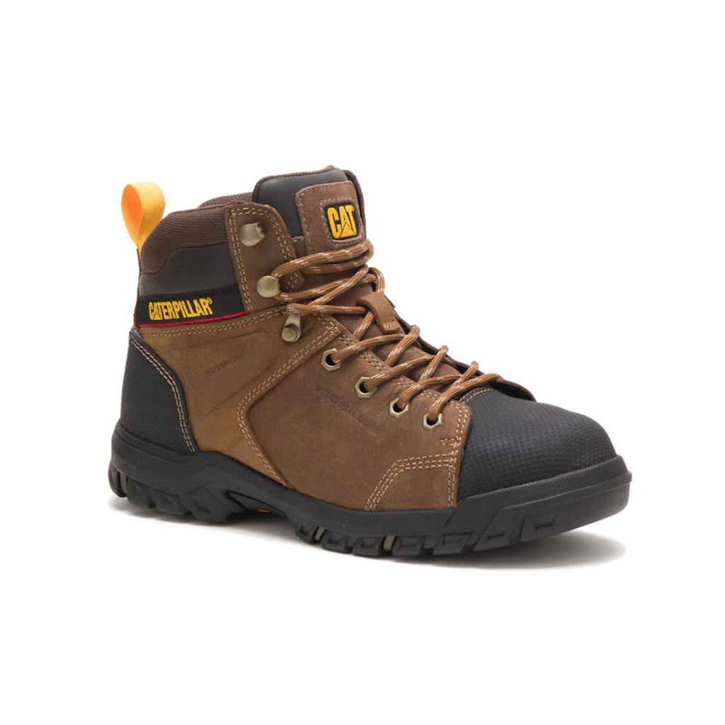 Caterpillar Wellspring Waterproof Metatarsal Guard Steel Toe Vízálló Bakancs Női Barna | 0872-BEFTC