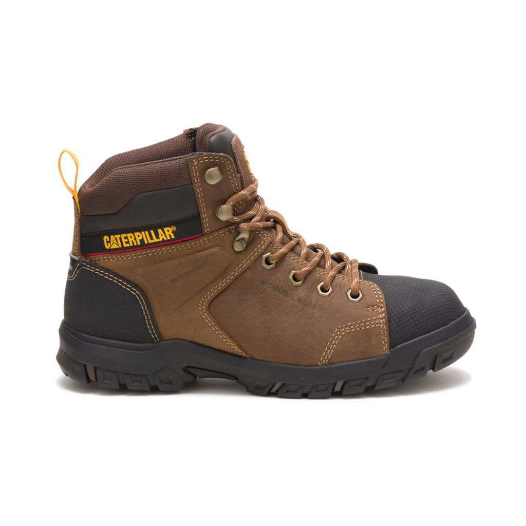 Caterpillar Wellspring Waterproof Metatarsal Guard Steel Toe Vízálló Bakancs Női Barna | 0872-BEFTC