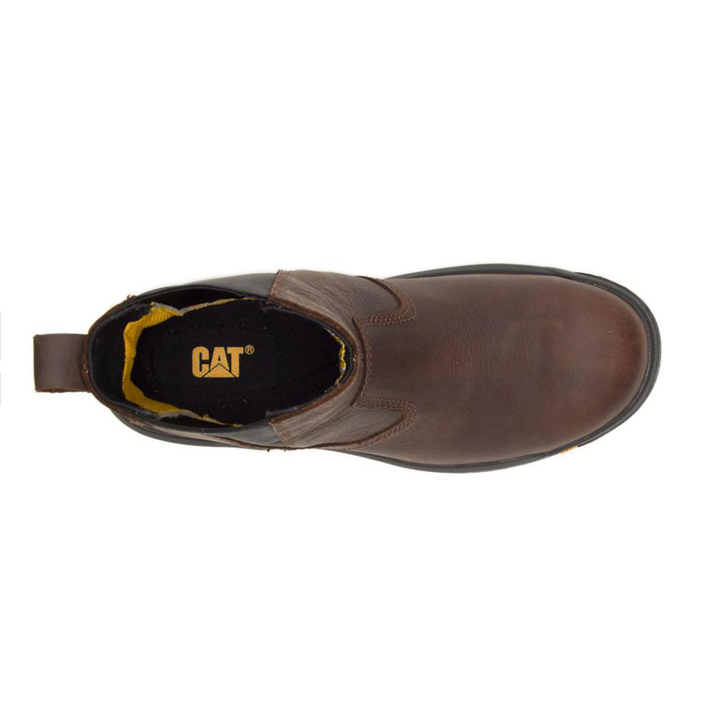 Caterpillar Wheelbase Steel Toe Munkabakancs Férfi Barna | 5479-WBMES