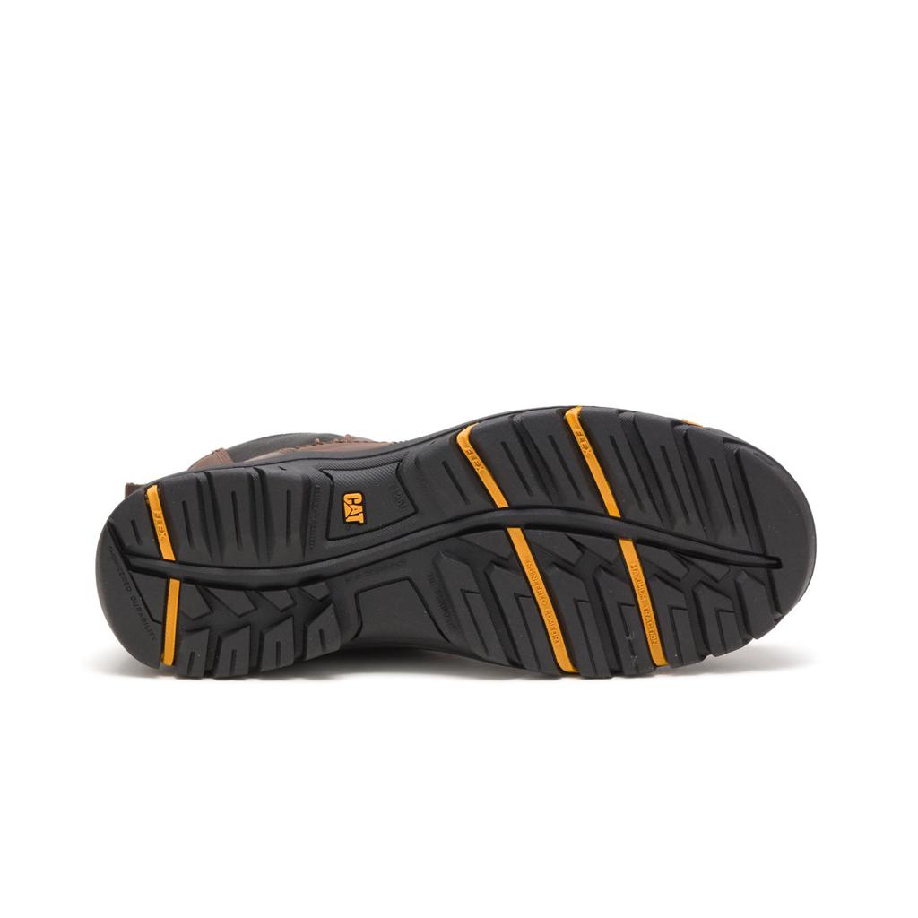 Caterpillar Wheelbase Steel Toe Slip On Férfi Barna | 6921-FNSHG