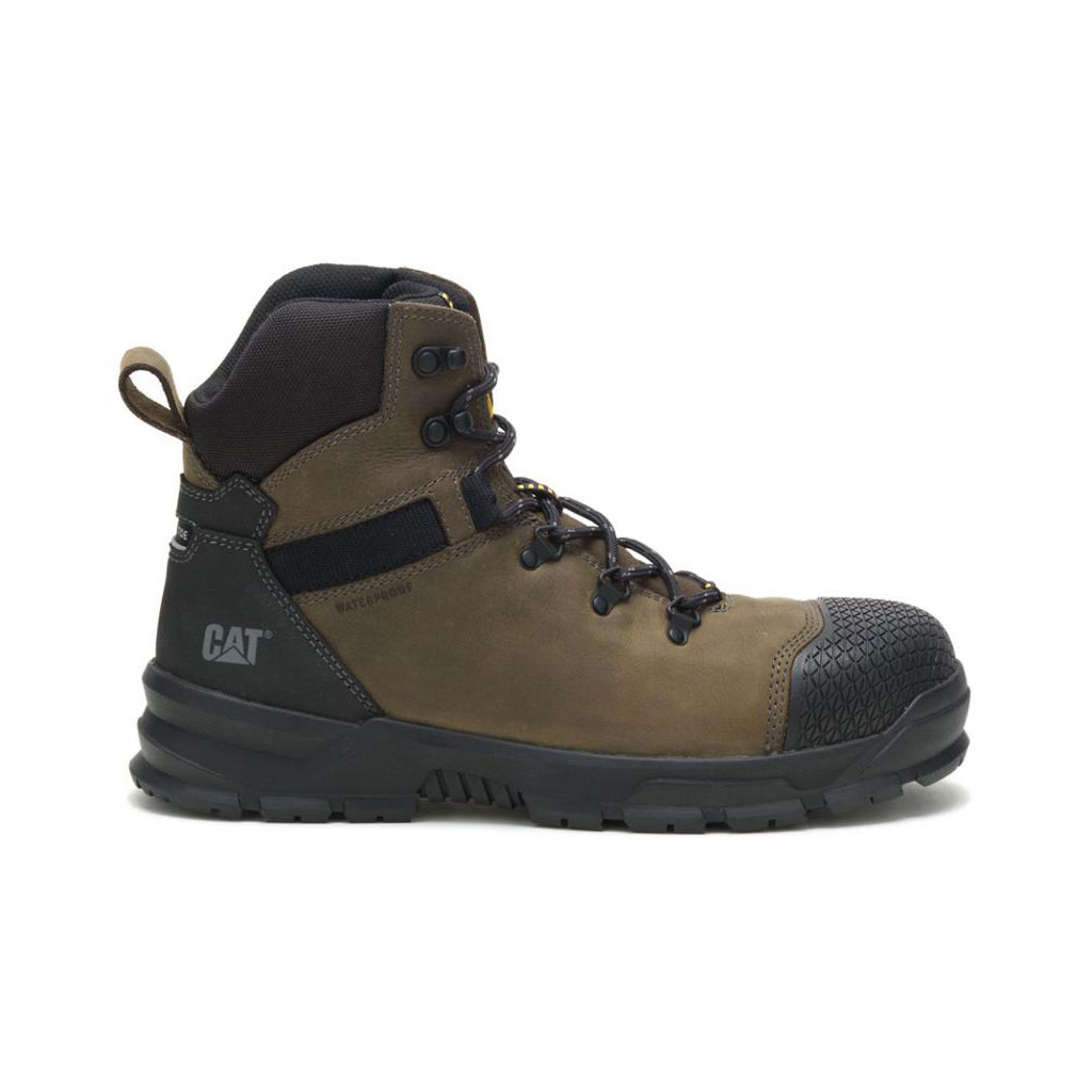 Caterpillar Accomplice X Waterproof Steel Toe Munkabakancs Férfi Zöld | 8014-HGEPL