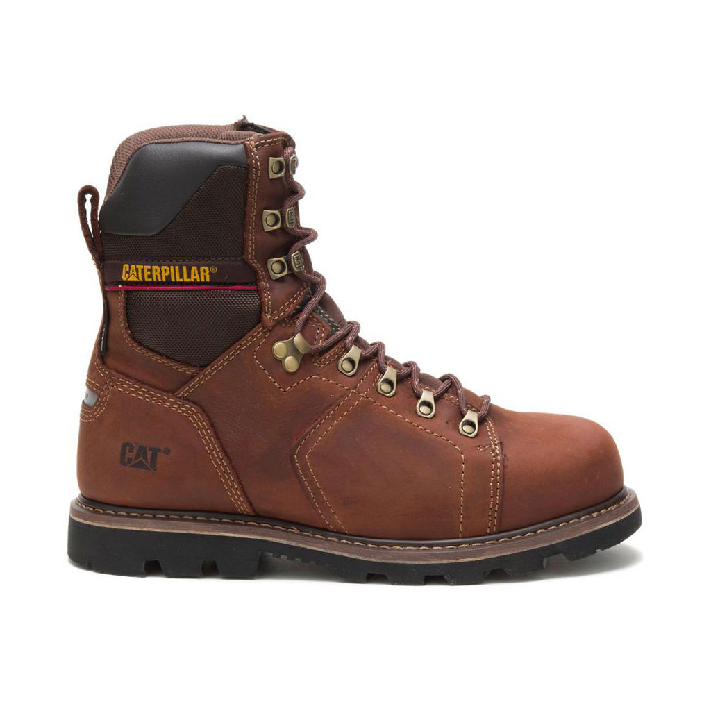 Caterpillar Alaska 2.0 8" Waterproof Thinsulate™ Steel Toe - 8" Munkabakancs Férfi Barna | 1627-DWAEX