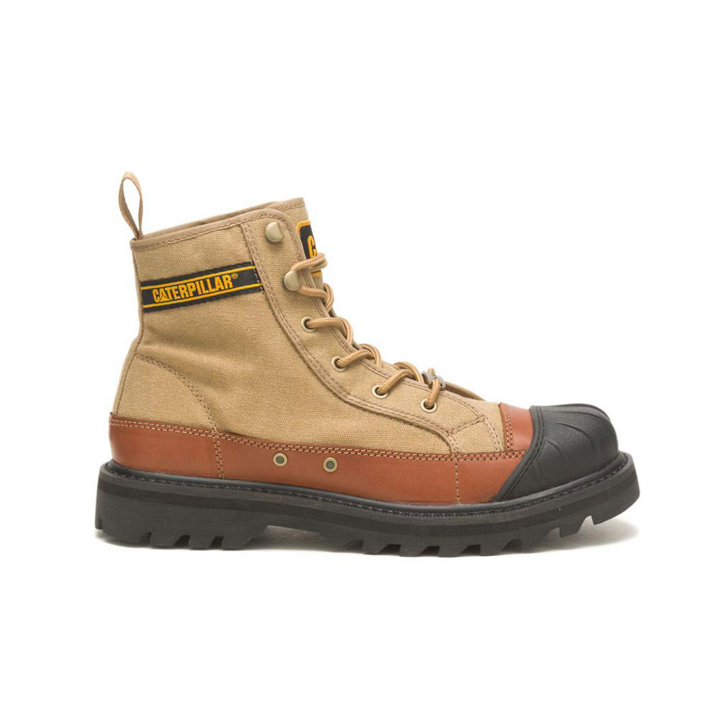 Caterpillar Cat Footwear X Nigel Cabourn Omaha Alkalmi Csizma Férfi Khaki | 1238-SCWOG