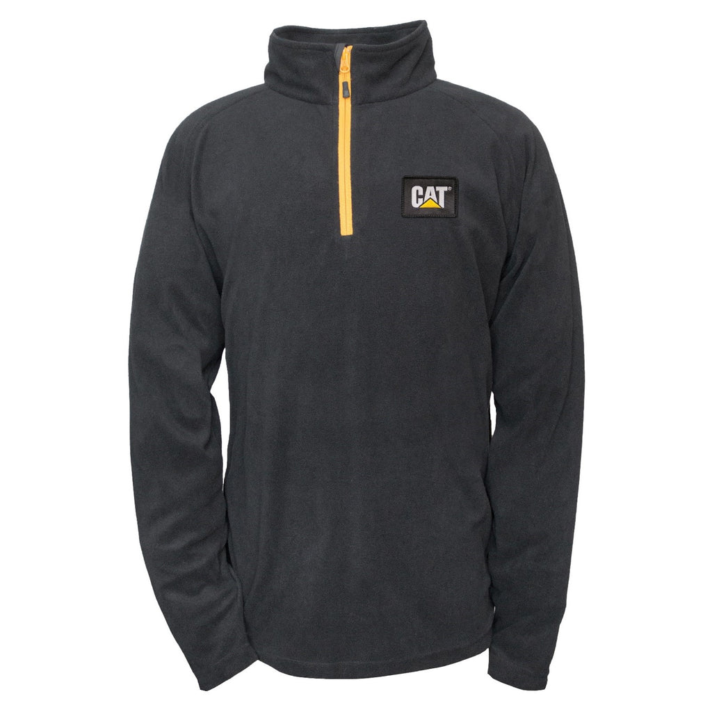 Caterpillar Concord Fleece Pullover Pulóverek Férfi Fekete | 2074-OJBMH