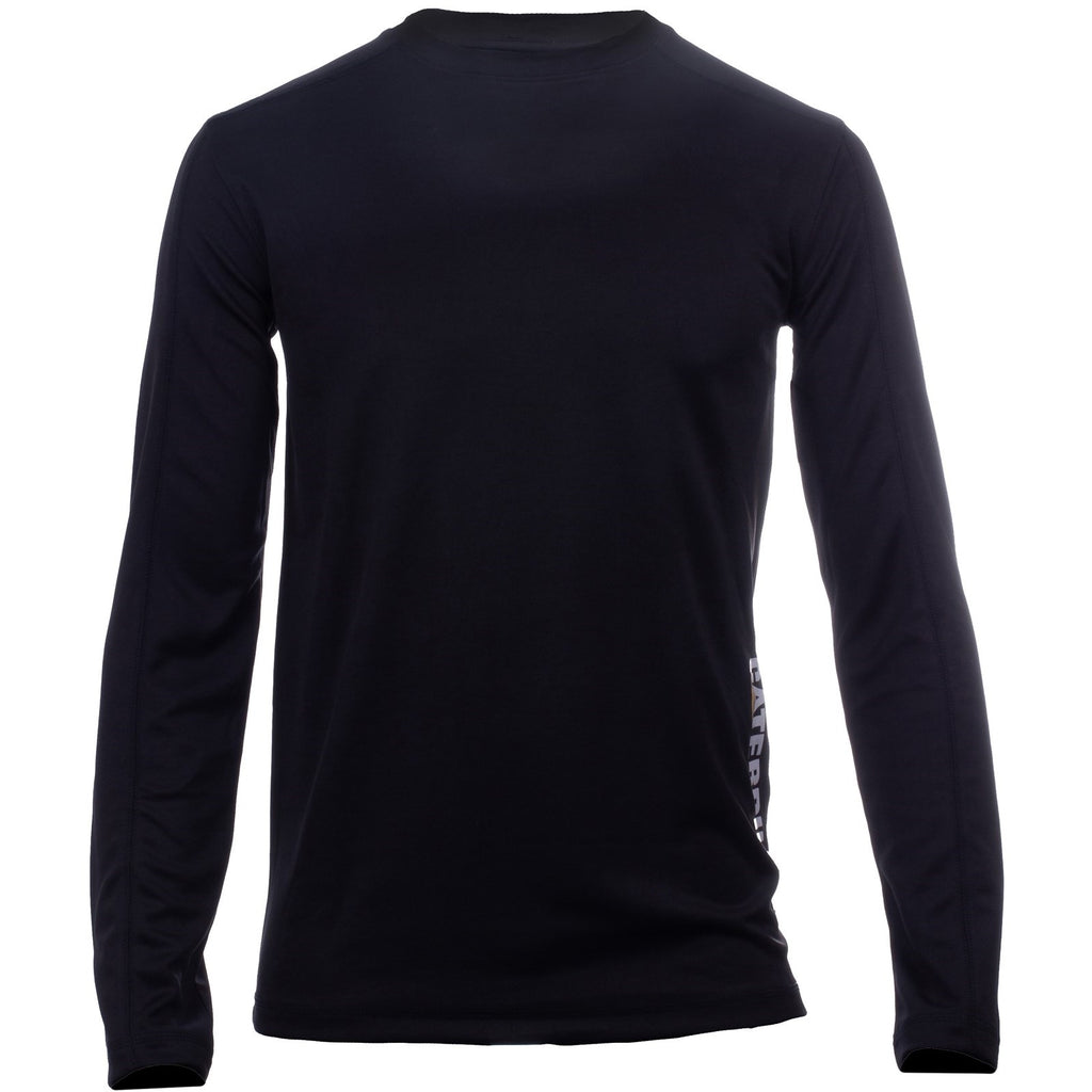 Caterpillar Coolmax Long Sleeve Póló Férfi Fekete | 1328-GFJZM