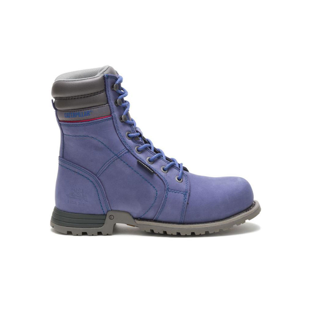 Caterpillar Echo Waterproof Steel Toe - 8" Munkabakancs Női Lila | 7324-UOCDI