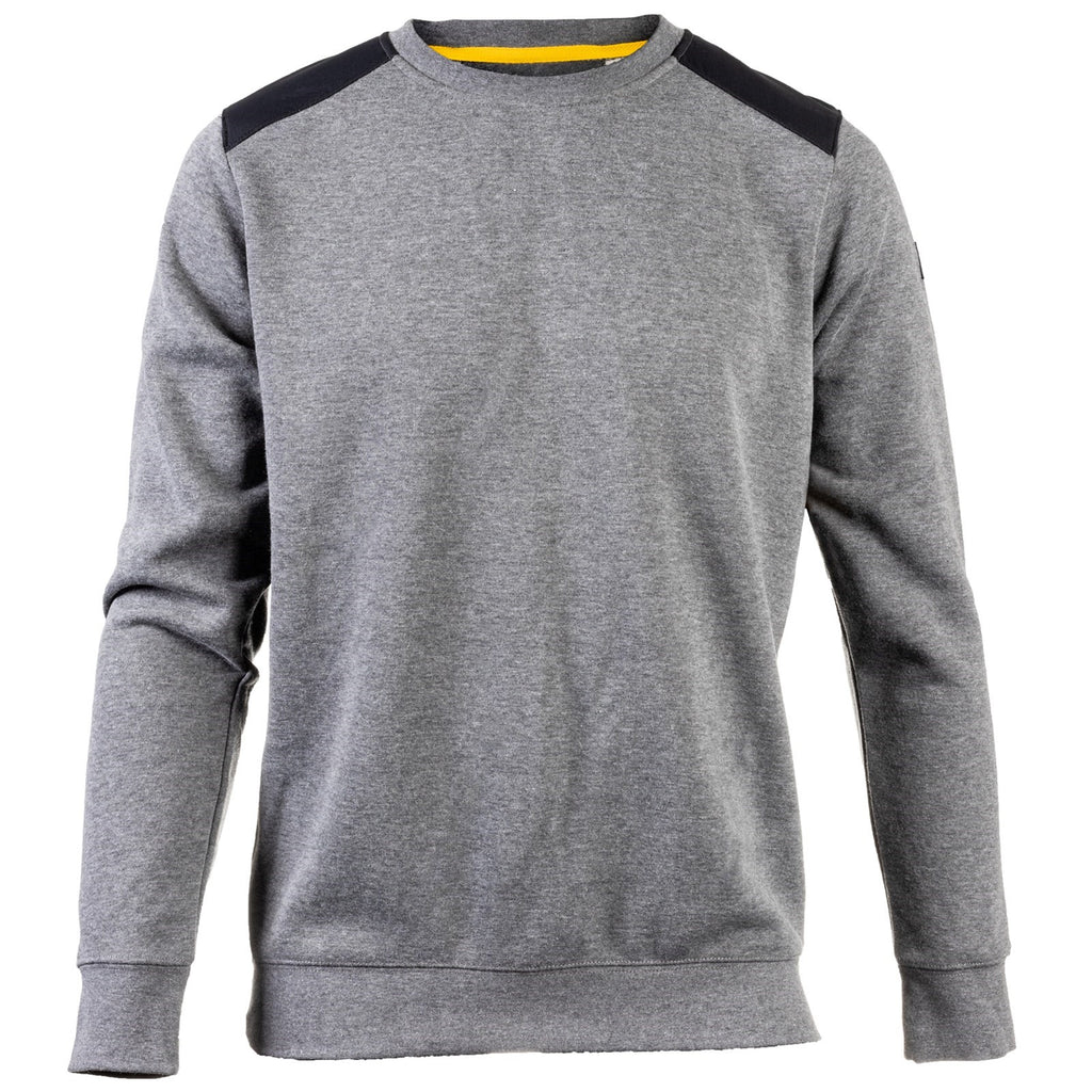 Caterpillar Essentials Crewneck Heather Pulóverek Férfi Sötétszürke | 0532-LNIVD