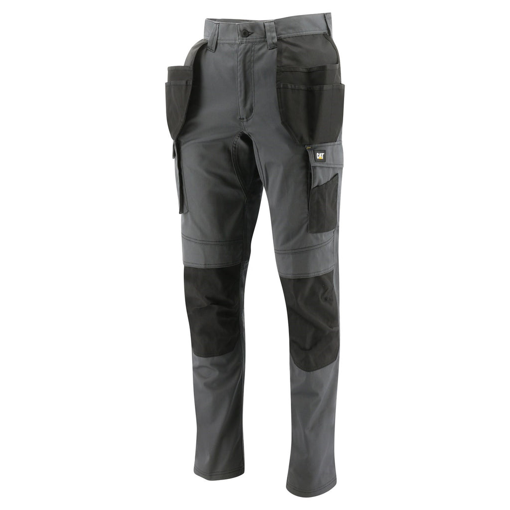 Caterpillar Essentials Stretch Knee Pocket Nadrág Férfi Sötétfekete | 3516-TOWJB