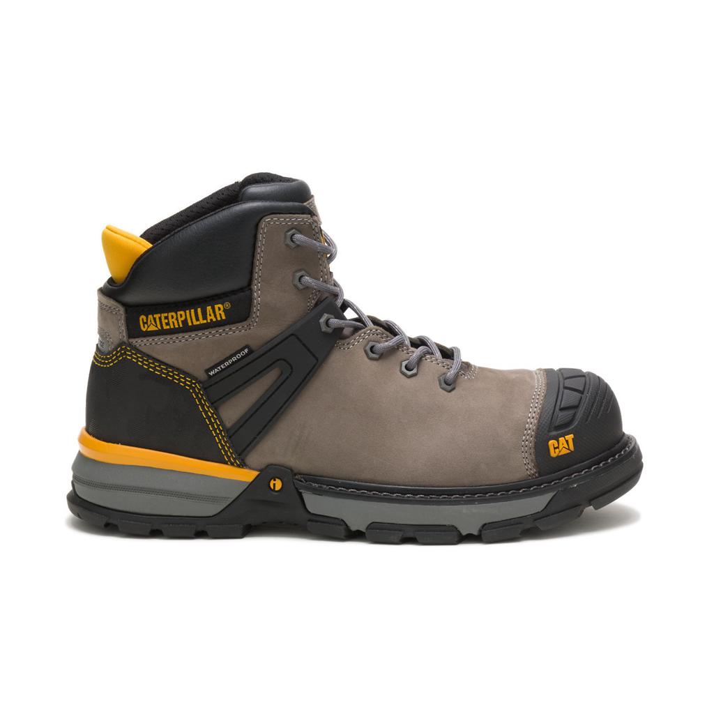 Caterpillar Excavator Superlite Waterproof Nano Toe Csa Munkabakancs Férfi Barna | 3984-ZCGDA