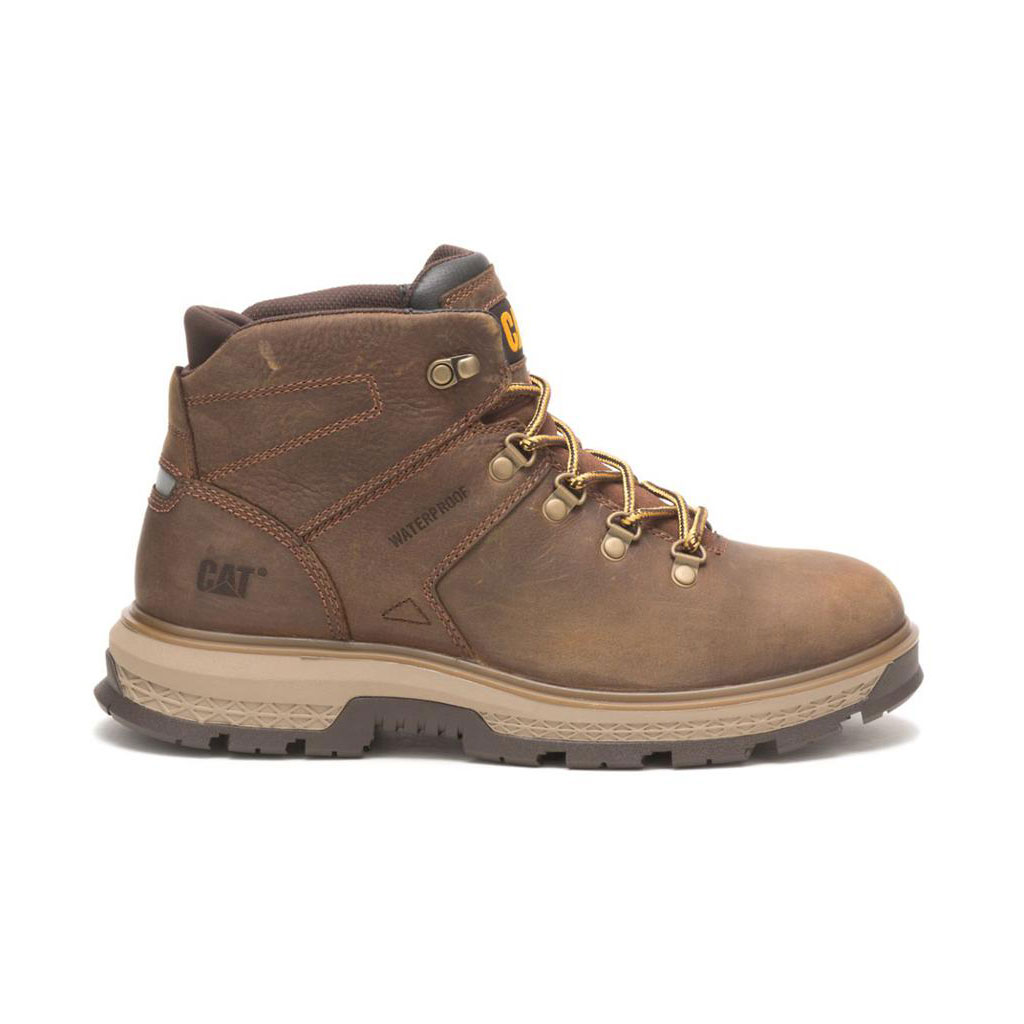 Caterpillar Exposition Hiker Waterproof Munkabakancs Férfi Barna | 0398-BKJZY