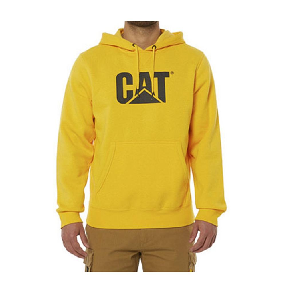 Caterpillar Foundation Csuklyás Sweatshirt Pulóverek Férfi Sárga | 8691-KJNOB