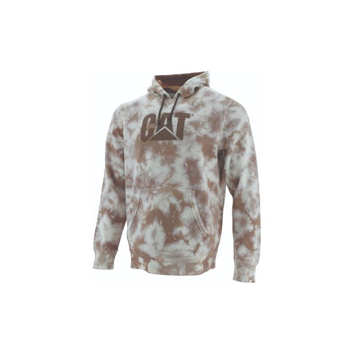 Caterpillar Foundation Printed Hoodie Pulóverek Férfi Bronze Shibori | 7046-FNYLS