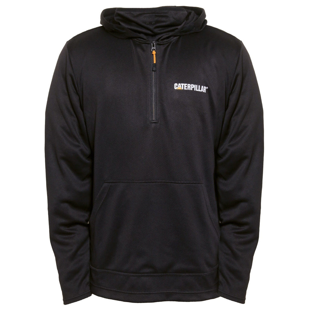 Caterpillar Guardian Hoodie Pulóverek Férfi Fekete | 9160-FIQRW