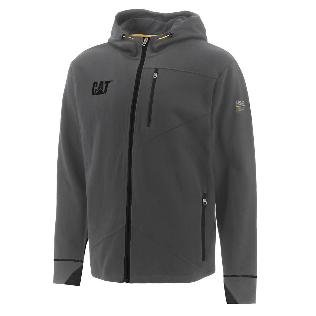 Caterpillar H2o Zip Munka Pulóverek Férfi Sötétszürke | 6075-HCUIR