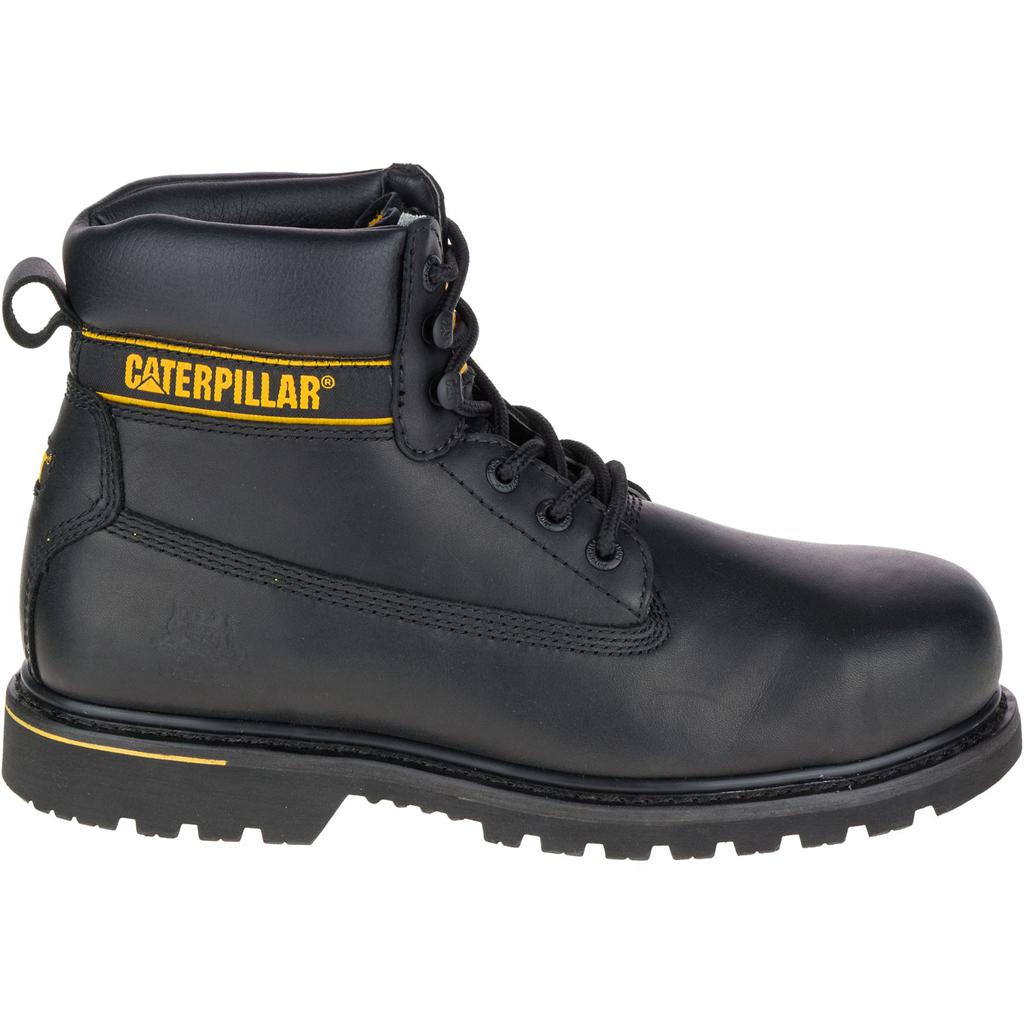 Caterpillar Holton Steel Toe S3 Hro Src Munkabakancs Férfi Fekete | 7263-LCJGX