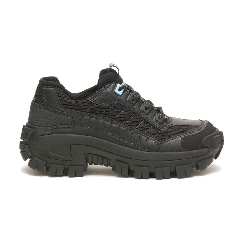 Caterpillar Invader Steel Toe Slip Resistant Footwear Női Fekete Világos Kék | 5147-LMBGU