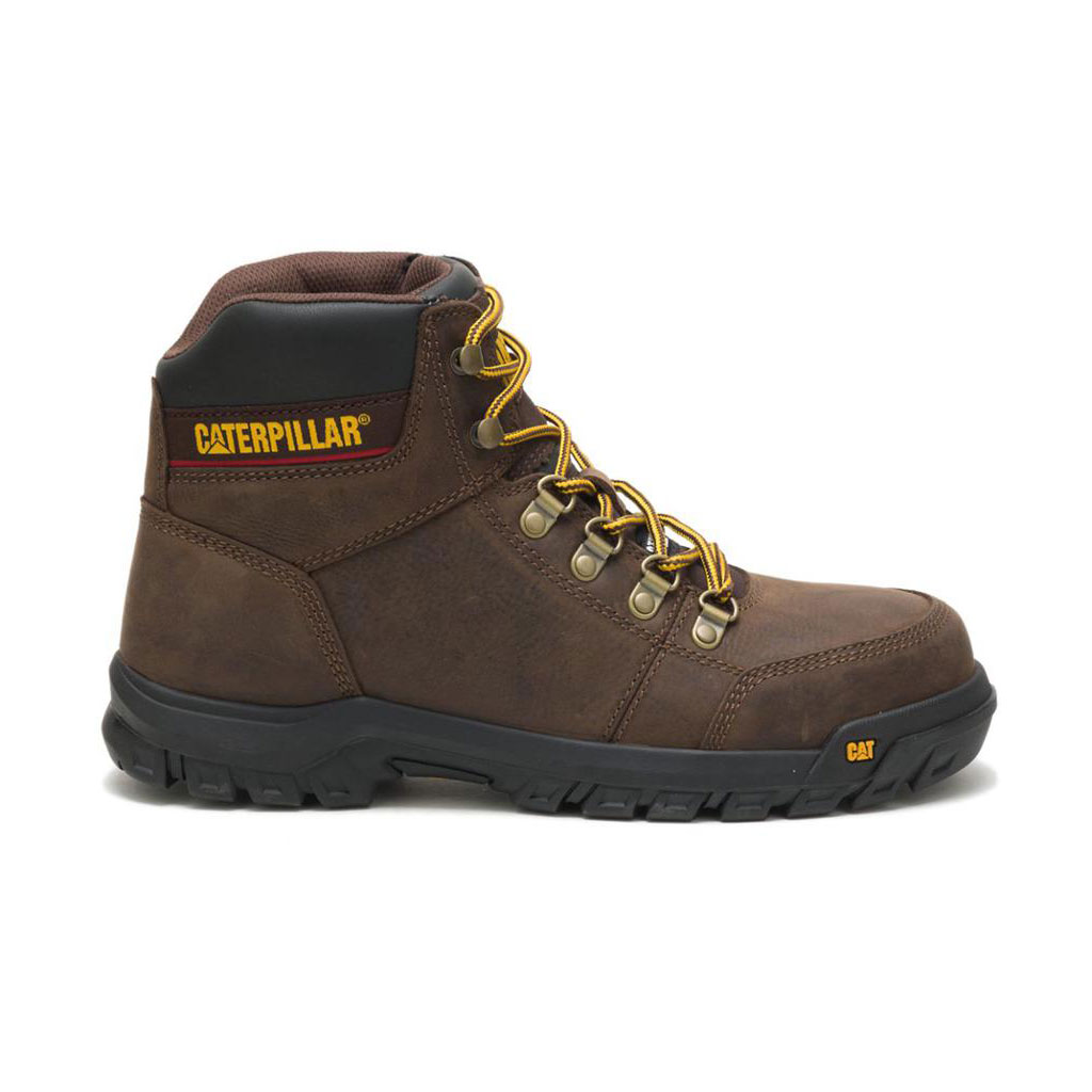 Caterpillar Outline Steel Toe - 6" Munkabakancs Férfi Barna | 2378-JYANT