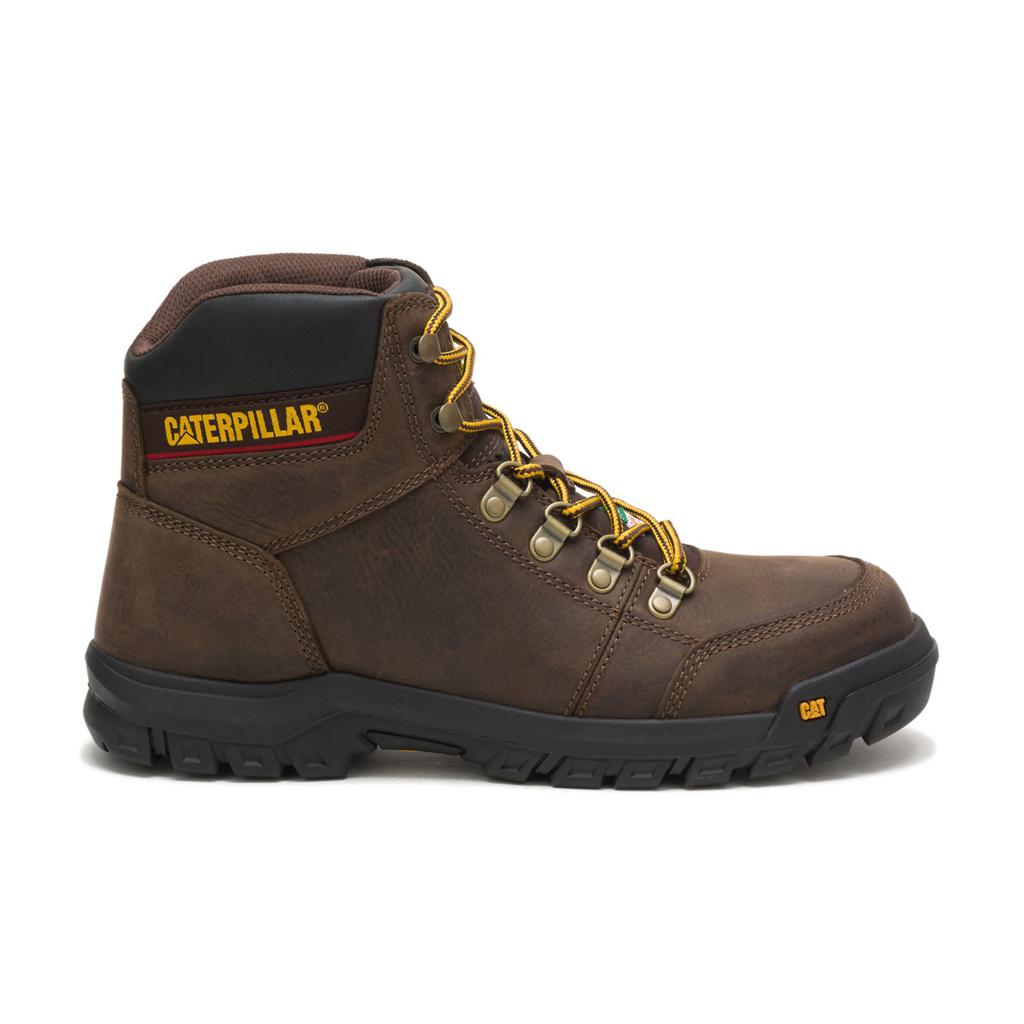 Caterpillar Outline Steel Toe Csa Munkabakancs Férfi Barna | 7891-SIFAY