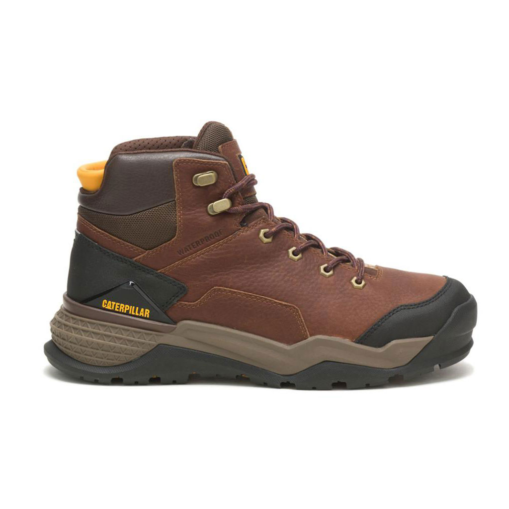 Caterpillar Provoke Mid Waterproof Munkabakancs Férfi Barna | 9563-VPURN