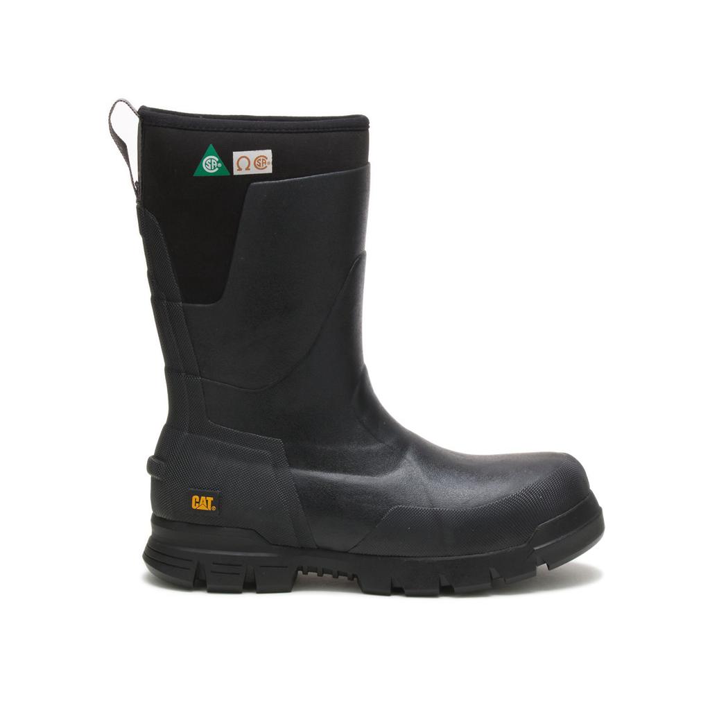 Caterpillar Stormers 11" Steel Toe Csa Gumicsizma Női Fekete | 6375-YBKIX